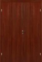 Финская дверь Olovi, ламинированная с четвертью, двустворчатая, орех 2000*900.Комплект (полотно,коробка,наличник)