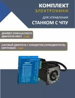 Набор шагового двигателя с энкодером EKP57HS82EC и драйвера HBS57