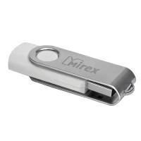 Флешки Mirex Флешка Mirex SWIVEL WHITE, 32 Гб, USB2.0, чт до 25 Мб/с, зап до 15 Мб/с, белая