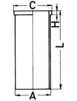 Гильза/ audi 80/100/a4/a6 vw golf 1.9d-sdi 89] d79 5 Kolbenschmidt 89434190 Audi 100 (44 44q C3). Audi 100 (4a C4)