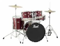 Pearl RS505C/C91 ударная установка из 5-ти барабанов, цвет Red Wine, стойки и тарелки в комплекте