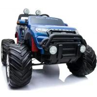 Детский электромобиль Ford Monster Truck(DK-MT550) синий глянец (RiverToys), полноприводный, с пультом