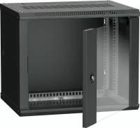 IEK LINEA W ITK Шкаф LINEA W 9U 600x450 мм дверь стекло, RAL9005 LWR5-09U64-GF