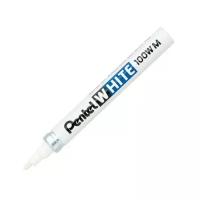 Маркер промышленный быстросохнущий PENTEL WHITE 100W (белый 3,9 мм), 1 шт