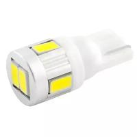 Лампа светодиодная Skyway S08201126 T10 12V 6 SMD, 1-контактная, Белая, 1