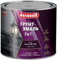 DECOSELF грунт-эмаль 3 в1 зеленая (1,9кг) глянцевая