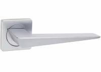 Дверная ручка Vantage на квадратной розетке V43L-2 матовый хром