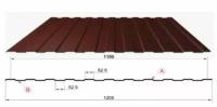 Профнастил С8 цвет Коричневый шоколад 1150х2000 ral 8017