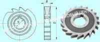 Фреза дисковая пазовая 100х20х32 Р18, Z =22 затылованная \