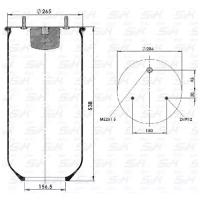 Подушка подвески прицепа SCHMITZ (Шмитз) Прицеп Schmitz (SK-0285P-01)