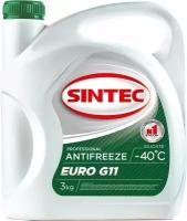 Антифриз Sintec Euro G11 green -40 3кг