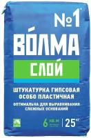 Штукатурка базовая гипсовая волма Слой светло-серая 25 кг