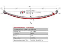 Лист №4 Рессора передняя для ПАЗ Вектор, ГАЗон Next 4 листа