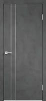 Межкомнатная дверь Невада глухая Бетон темный 70х200 cм