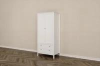 БРВ-Мебель Шкаф платяной двухдверный с двумя ящиками шириной 91 см HELGA SZF2D2S белый