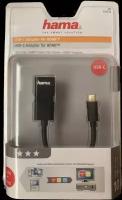 Адаптер Hama H-135726 00135726 HDMI (f) USB Type- C (m) 0.1 м, черный