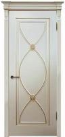 Дверь межкомнатная классическая, Фламенко ПГ, Эмаль тон RAL 9001 патина золото
