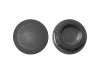 Пластиковая заглушка под отверстие диаметром 10 мм, темно серого цвета, с диаметром шляпки 12 мм (30шт)