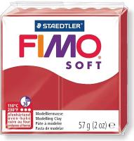 Полимерная глина FIMO Soft 2P (рождественский красный) 57г