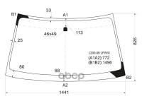 Стекло Лобовое Mitsubishi L200 06-15 /Pajero/Montero Sport 08-15 XYG арт. L200-06 LFW/X