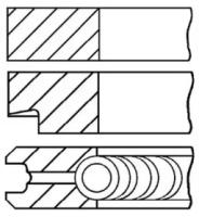 Комплект поршневых колец на 1 цилиндр goetze engine 0813760000