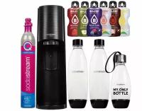 Сифон SodaStream Terra черный, 3 бутылки +6 пакетиков болеро