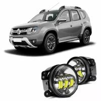 Противотуманные фары PTF4-30 Watt flood на RENAULT Duster II (Противотуманные фары)