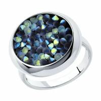 Кольцо Diamant online 144383 серебряное с кристаллом Swarovski размер 20,5