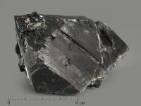 Морион (чёрный кварц), кристалл 8х6х4,2 см