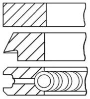 Кольца поршневые d89 9x2x2x2 std (1) goetze engine 0814810000