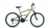 Горный (MTB) велосипед Altair MTB FS 26 1.0 (2021), рама 18, черно-бежевый