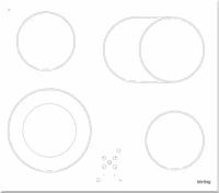 Электрическая варочная панель Korting HK 62051 BW