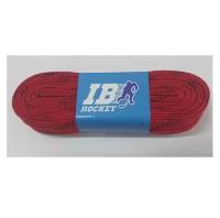 Шнурки IB для коньков с пропиткой красные IB 244 см