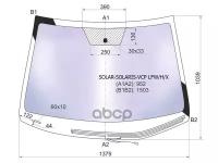 Стекло Лобовое Атермальное С Обогревом Щеток Hyundai Solaris/Kia Rio 4/5d 10-17 XYG арт. SOLAR-SOLARIS-VCP LFW/H/X