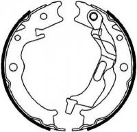 Задние комплект тормозных колодок, стояночная тормозная система Ferodo FSB4017