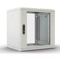 Шкаф настенный разборный ЦМО ШРН-М-15.500 15U 600x520мм, съемные стенки, дверь стекло, серый