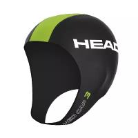 Неопреновый шлем-утеплитель HEAD NEO CAP 3mm, Цвет - черный/лайм;Размер - S/M;Материал - Неопрен