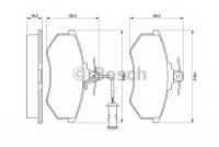 Передние колодки Bosch 0986466693 с интегрированным контактом датчика износа