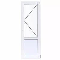 Балконная дверь ПВХ Deceuninck 2180х670 мм (ВхШ) правая поворотная двухкамерный стеклопакет белый