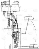 Модуль топливного насоса Daewoo Matiz (98-) 0.8i/1.0i (металл. бак) STARTVOLT SFM 0507