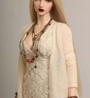 Iplehouse Woman Pearl cardigan (Вязаный кардиган бежевый для кукол Иплхаус 70 см)