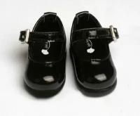 Iplehouse Shoes IHS_SS003 (Туфли лаковые с застежками чёрные для кукол Иплхаус 26 см, 35 см)
