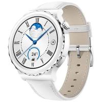 Смарт-часы HUAWEI GT 3 Pro Silver Bezel White Leather (FRG-B19)