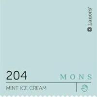 Краска для фасадов акриловая Lanors Mons Exterior в цвете 204 Mint Ice Cream / Мятное мороженое 4,5 л (на 67-76 кв.м в 1 слой, водоэмульсионная, акриловая, с защитой от грибка, для фасадов) матовая