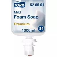 Жидкое мыло-пена TORK 520501 мягкое, картридж S4 Premium, 1000 мл прозрачное