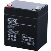 CyberPower батареи комплектующие к ИБП Аккумуляторная батарея RC 12-5 12V 5Ah