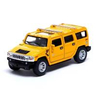 KINSMART Машина металлическая Hummer H2, 1:40, открываются двери, инерция, цвет жёлтый