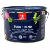 Краска для стен и обоев под покраску Tikkurila Euro Trend, База С, 9 л