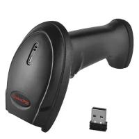Беспроводной сканер штрих-кода Globalpos GP-9400B, ручной 2D сканер, Bluetooth, USB, черный
