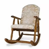 Кресло-качалка MebelHop Дачная мягкая деревянная